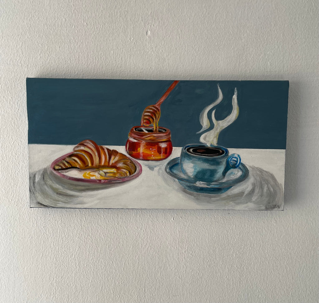 Quadro Natureza Morta, 40cm x 20cm - Acrílica Sobre Tela - Obra Original