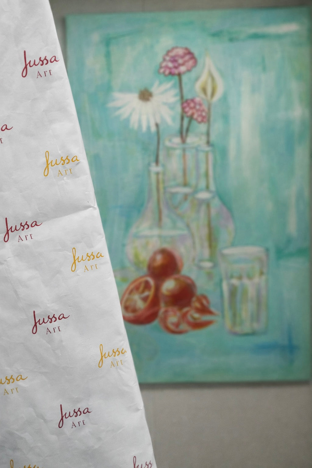 Minha Ceia - 60cm x 90cm, Acrílica Sobre Tela - Obra Original