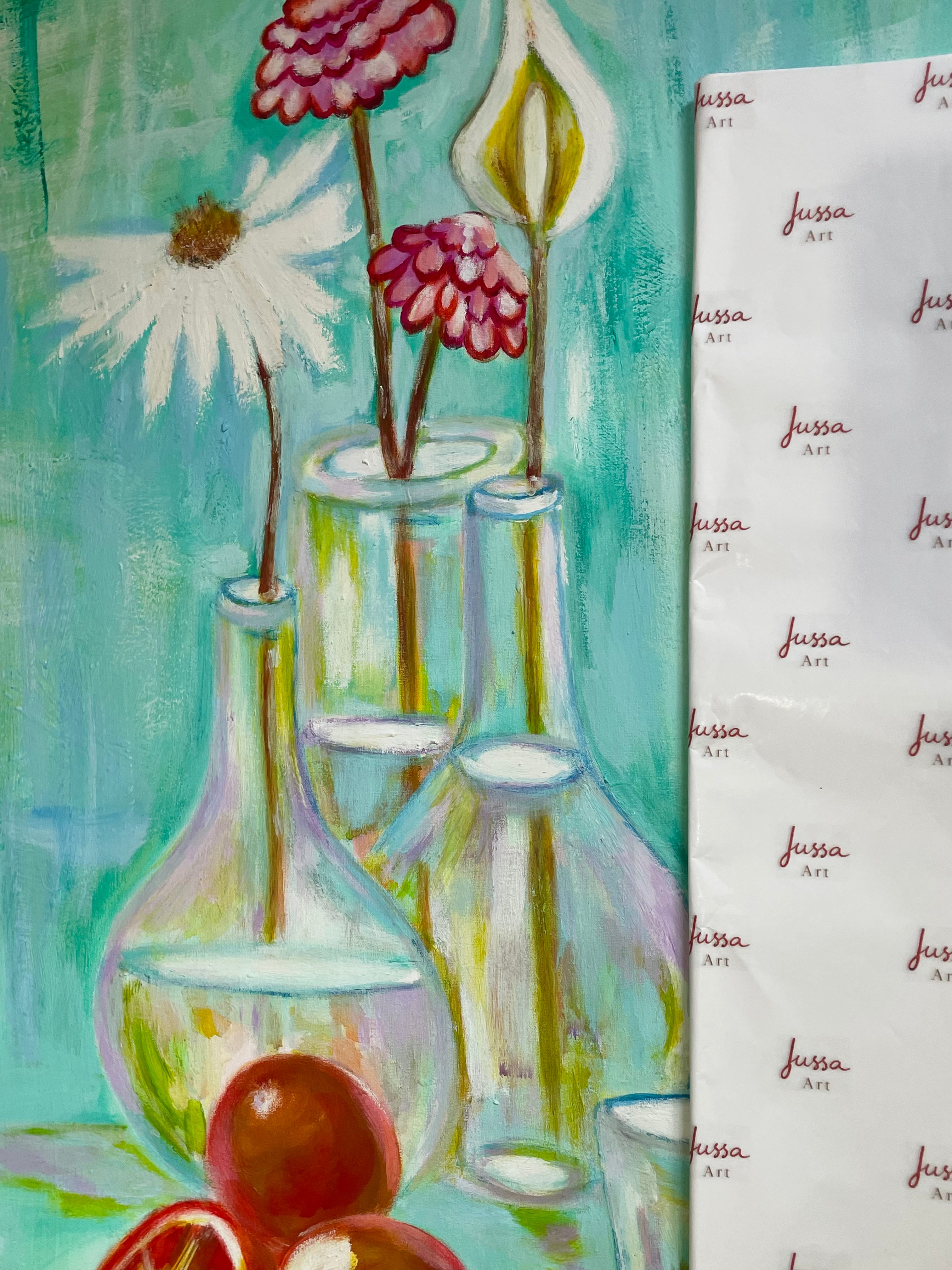 Minha Ceia - 60cm x 90cm, Acrílica Sobre Tela - Obra Original