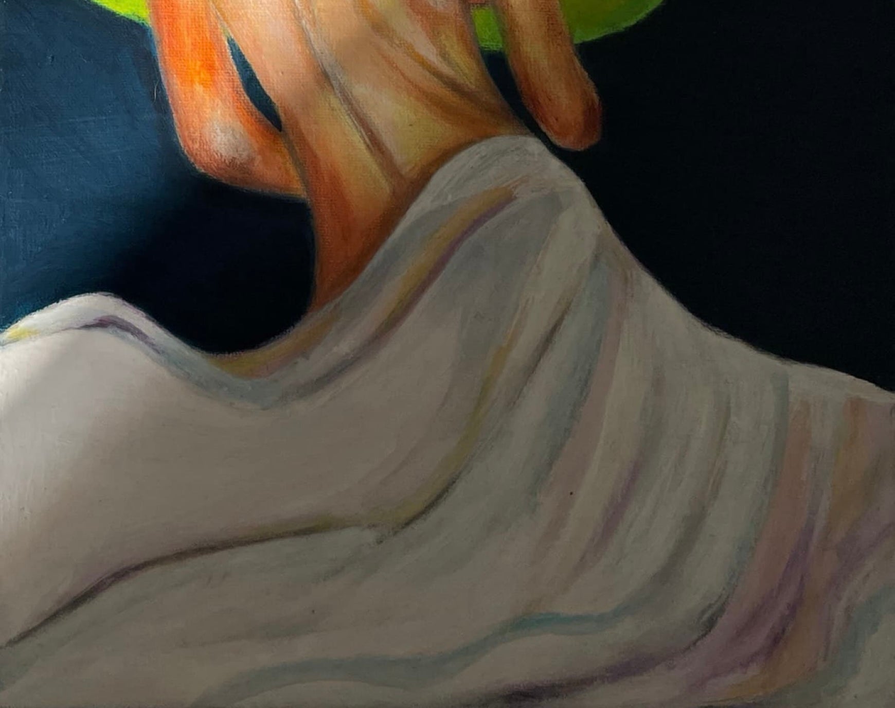 Musa Augusta - 20cm x 40cm, Acrílica sobre Tela - (Encomenda)